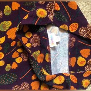 Purple floral pencil skirt